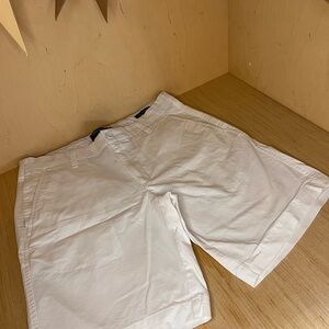 Dockers Men's White Flat Front Shorts